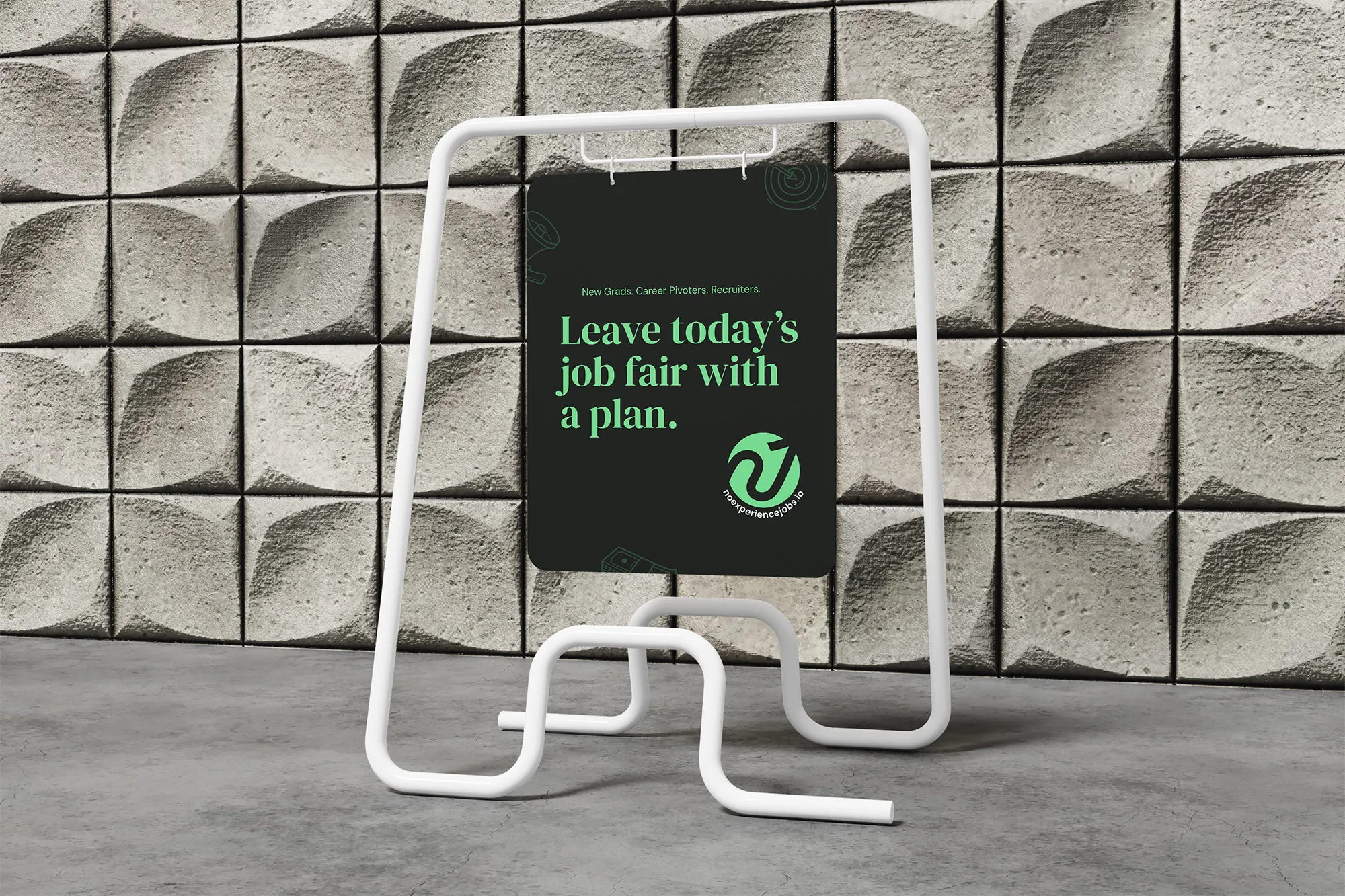 Event sign for NoExperienceJobs.io